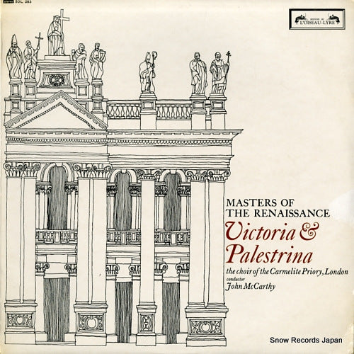 MCCARTHY, JOHN masters of the renaissance / victoria & palestrina SOL283