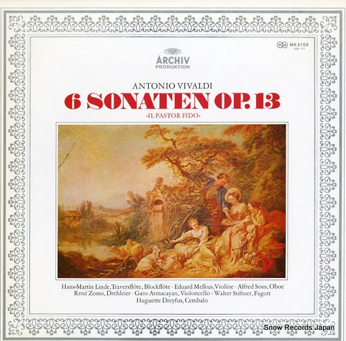 DREYFUS, HUGUETTE vivaldi; 6 sonaten op.13 MA5109