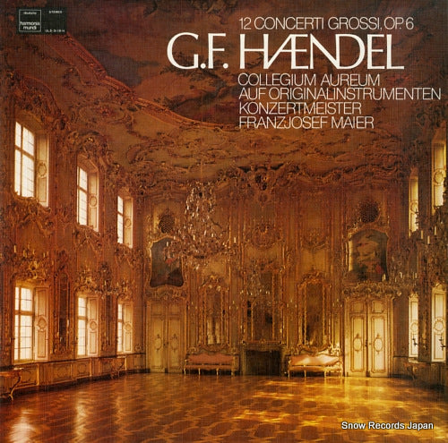 COLLEGIUM AUREUM handel; 12 concerti grossi, op.6 ULS-3119-H
