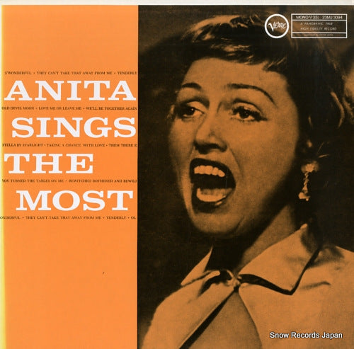 O'DAY, ANITA anita sings the most 23MJ3094