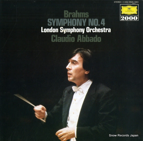 ABBADO, CLAUDIO brahms; symphony no.4 20MG0063