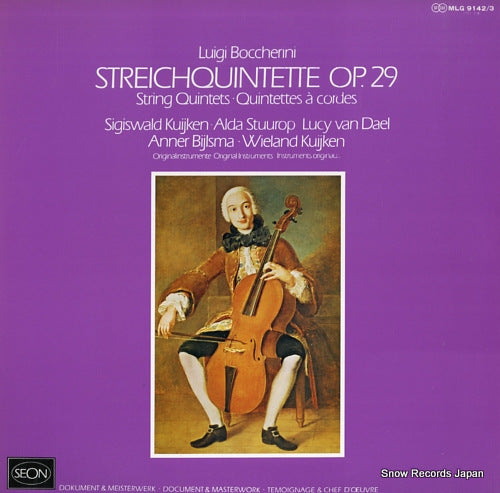 KUIJKEN, SIGISWALD AND WIELAND boccherini; streichquintette op.29 MLG9142/3