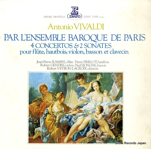 ENSEMBLE BAROQUE DE PARIS vivaldi; 4 concertos & 2 sonates E-1040