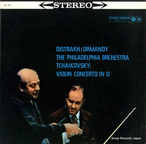 OISTRAKH, DAVID / EUGENE ORMANDY tchaikovsky; violin concerto in d OS-189