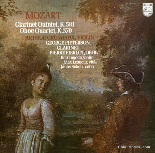 GRUMIAUX, ARTHUR mozart; clarinet quintet, k.581 X-7558