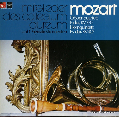 COLLEGIUM AUREUM mozart; oboequartett f-dur, kv 370 KUX-3024-H