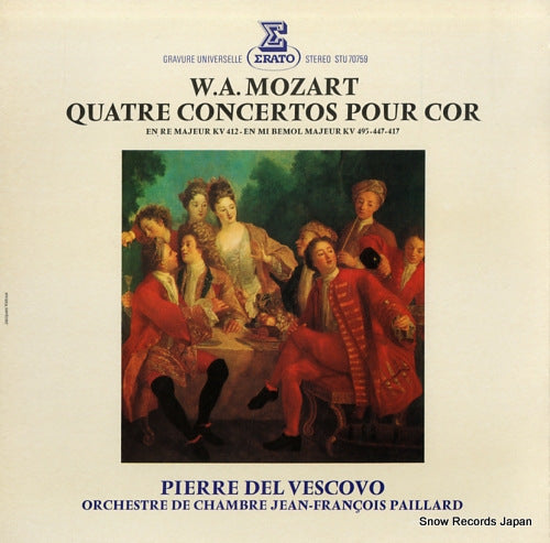 VESCOVO, PIERRE DEL mozart; quatre concertos pour cor STU70759