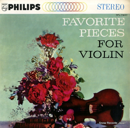 GHESTEM, JACQUES favorite pieces for violin SFL-7637
