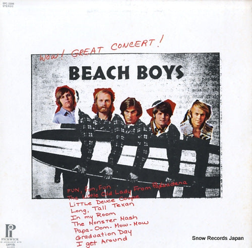 BEACH BOYS, THE wow! great concert! SPC-3309
