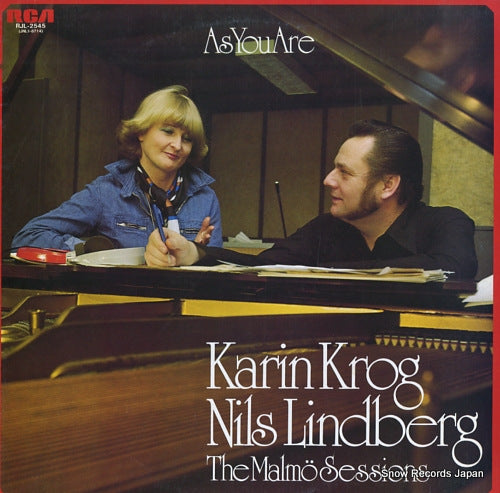 KROG, KARIN, AND NILS LINDBERG as you are / the malmo sessions RJL-2545