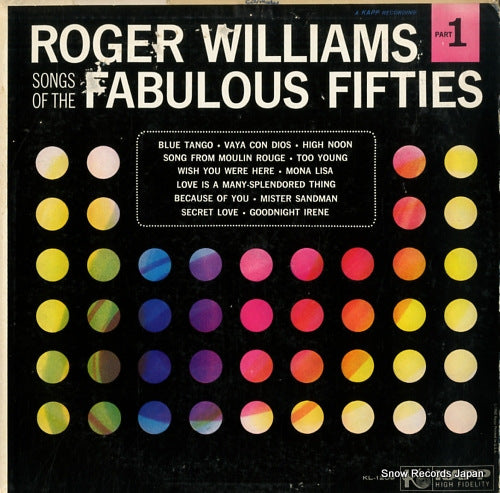 WILLIAMS, ROGER songs of the fabulous fifties part 1 KL-1209