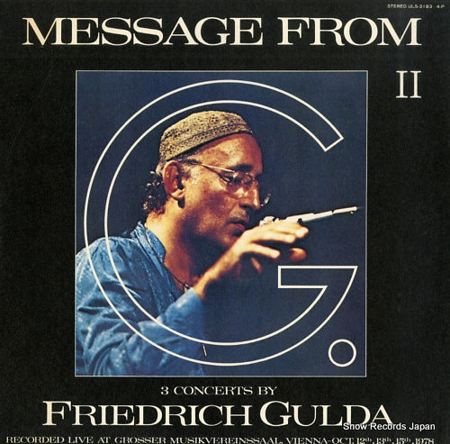 GULDA, FRIEDRICH message from g. ii ULS-3183-4-P