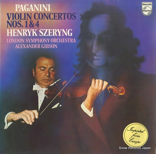 SZERYNG, HENRYK paganini; violin concertos nos.1 & 4 9500069