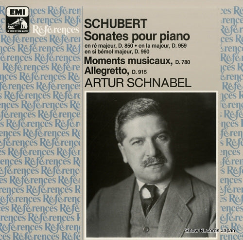SCHNABEL, ARTUR schubert; sonates pour piano d.850, d.959, d.960 2907883