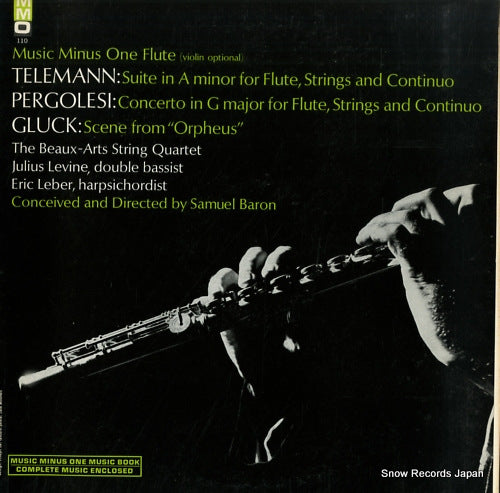 BARON, SAMUEL telemann; suite in a minor for flute, strings and continuo MMO110