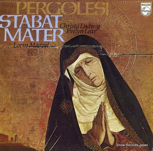 MAAZEL, LORIN pergolesi; stabat mater 13PC-97