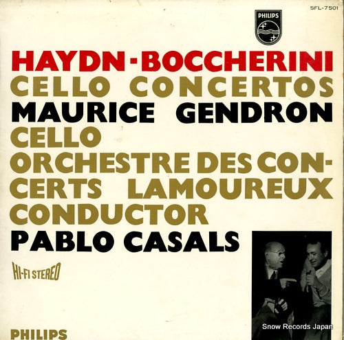 GENDRON, MAURICE haydn / boccherini; cello concertos SFL-7501