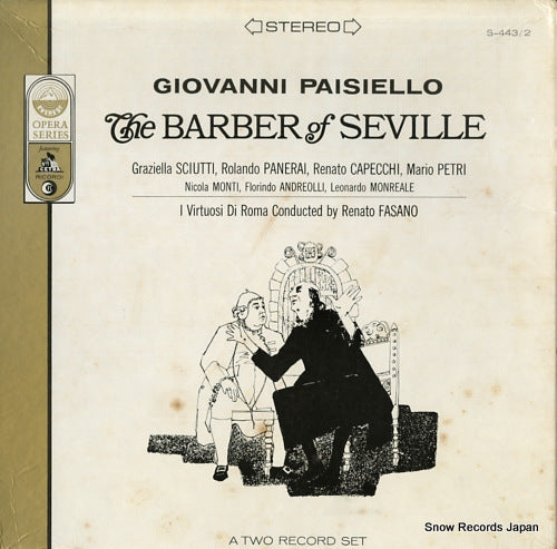 FASANO, RENATO paisiello; the barber of seville S-443/2