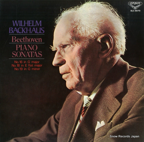 BACKHAUS, WILHELM beethoven; piano sonatas SLC8070