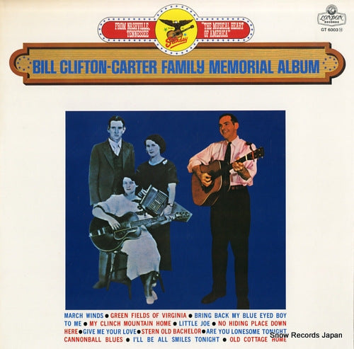 CLIFTON, BILL carter family memorial album GT6003M