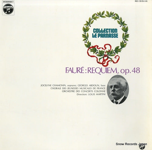 MARTINI, LOUIS faure; requiem, op.48 RE-1515-VX