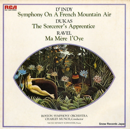MUNCH, CHARLES d'indy; symphony on a french mountain air,op.25 RGC-1088