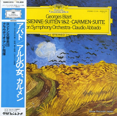 ABBADO, CLAUDIO bizet; l'arlesienne suiten 1&2 28MG0113