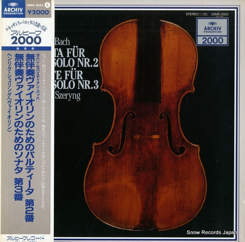 SZERYNG, HENRYK bach; partia fur violine solo nr. 2 20MA0053