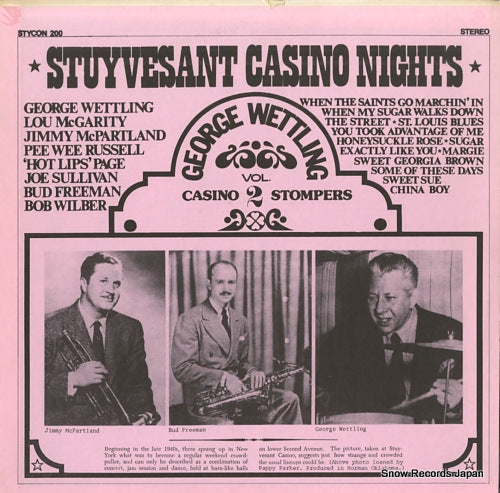 WETTLING, GEORGE stuyvesant casino nights STYCON200