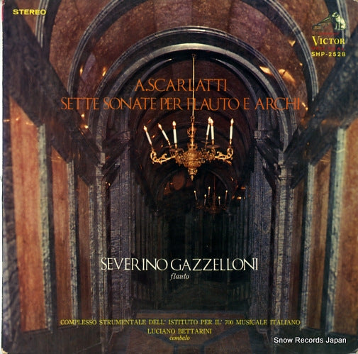 GAZZELLONI, SEVERINO scarlatti; sette sonate per flauto e archi SHP-2528