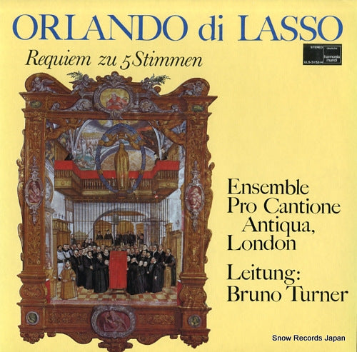 TURNER, BRUNO orlando di lasso; requiem zu 5 stimmen ULS-3152-H