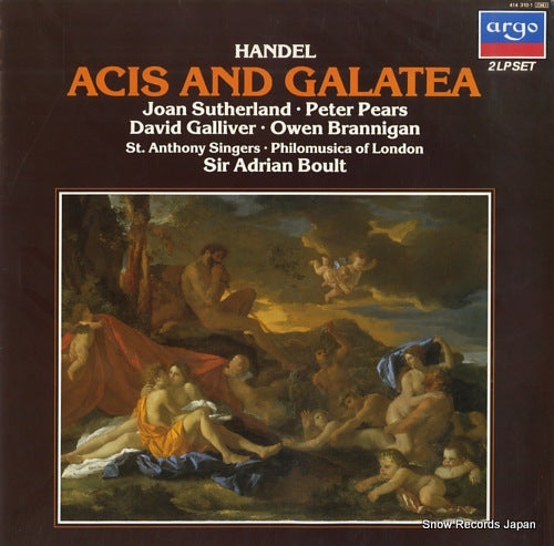 BOULT, ADRIAN handel; acis and galatea 414310-1