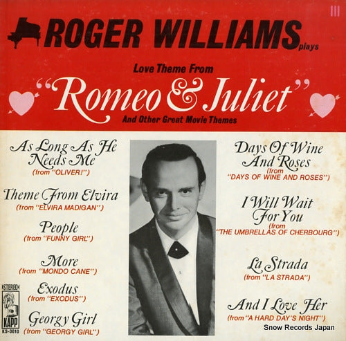 WILLIAMS, ROGER roger williams plays love theme from romeo & juliet KS-3610