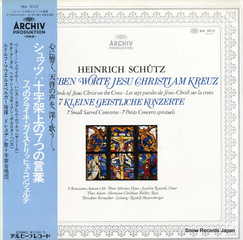 MAUERSBERGER, RUDOLF schutz; die sieben worte jesu christi am kreuz MA5012