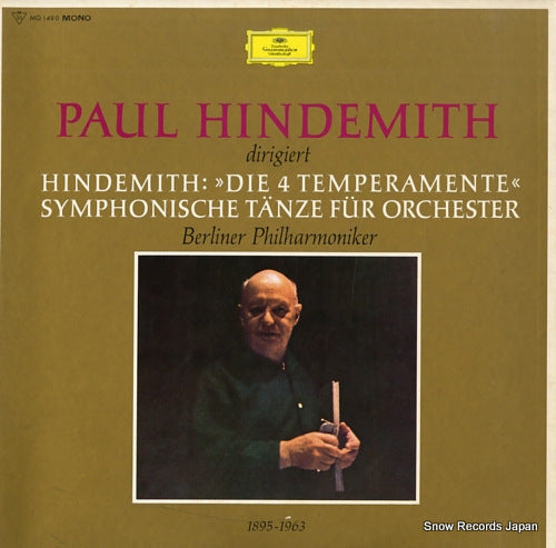 HINDEMITH, PAUL hindemith dirigiert hindemith MG1490