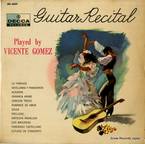 GOMEZ, VICENTE guitar recital played by vicente gomez JDL-6069