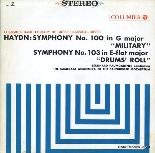 PAUMGARTNER, BERNHARD haydn; symphony no.100 in g major "military" MS-2
