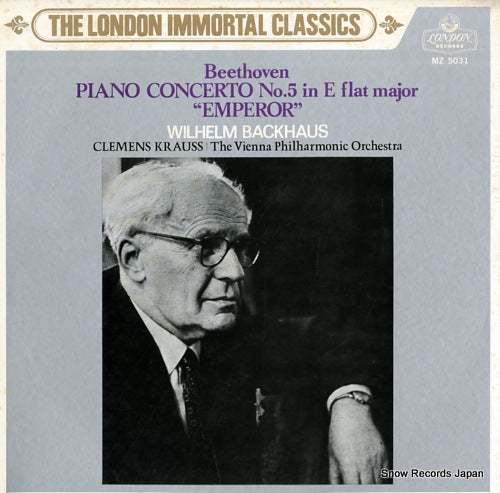 BACKHAUS, WILHELM beethoven; piano concerto no.5 in e flat major "emperor" MZ5031