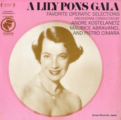 PONS, LILY a lily pons gala favorite operatic selections 32160270