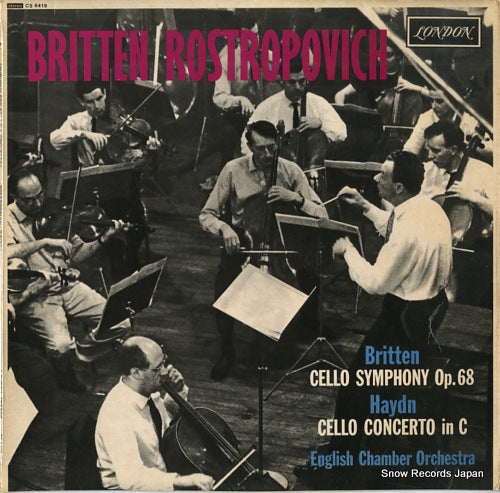 BRITTEN, BENJAMIN britten; symphony for cello & orchestra CS6419