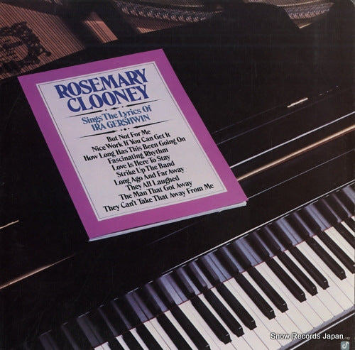 CLOONEY, ROSEMARY sings the lyrics of ira gershwin CJ-112