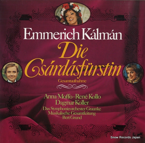 BRUND, BERT kalman; die csardasfurstin 27190XDE