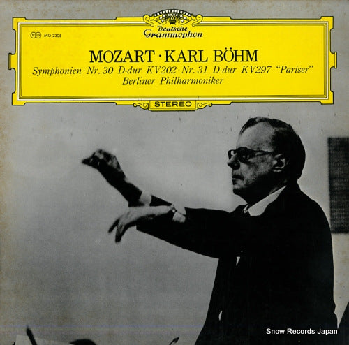 BOHM, KARL mozart; symphonien nr.30 & nr.31 "pariser" MG2305