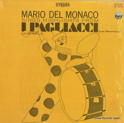 MONACO, MARIO DEL mario del monaco sings highlights from i pagllacci EVERST3190