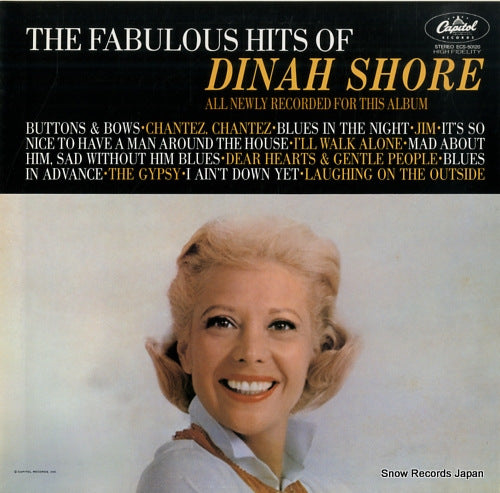 SHORE, DINAH the fabulous hits of dinah shore ECS-50120