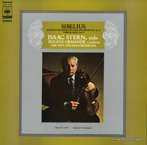 STERN, ISAAC sibelius; concerto in d minor for violin and orchestra, op.47 SONC10399