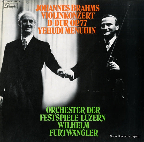 MENUHIN, YEHUDI brahms; violin konzert d-dur op.77 1C047-01239M