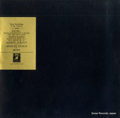 CORTOT, ALFRED ravel; piano concerto in d major for the left hand GR-2112
