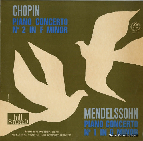 PRESSLER, MENAHEM chopin; piano concerto no.2 in f minor SM2314