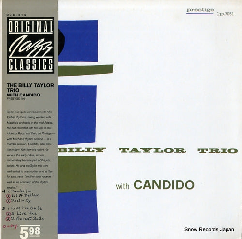 TAYLOR, BILLY the billy taylor with candido OJC-015